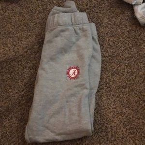 grey university of alabama joggers